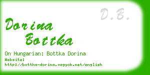 dorina bottka business card